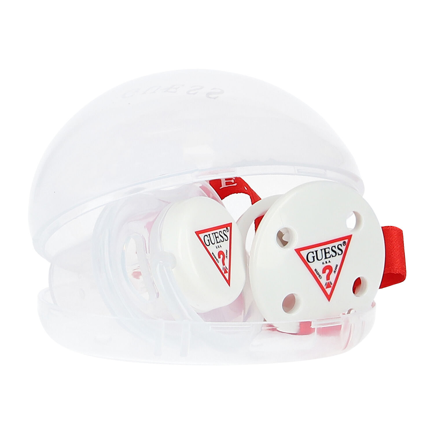 White Logo Pacifier Gift Set, 2, hi-res image number null